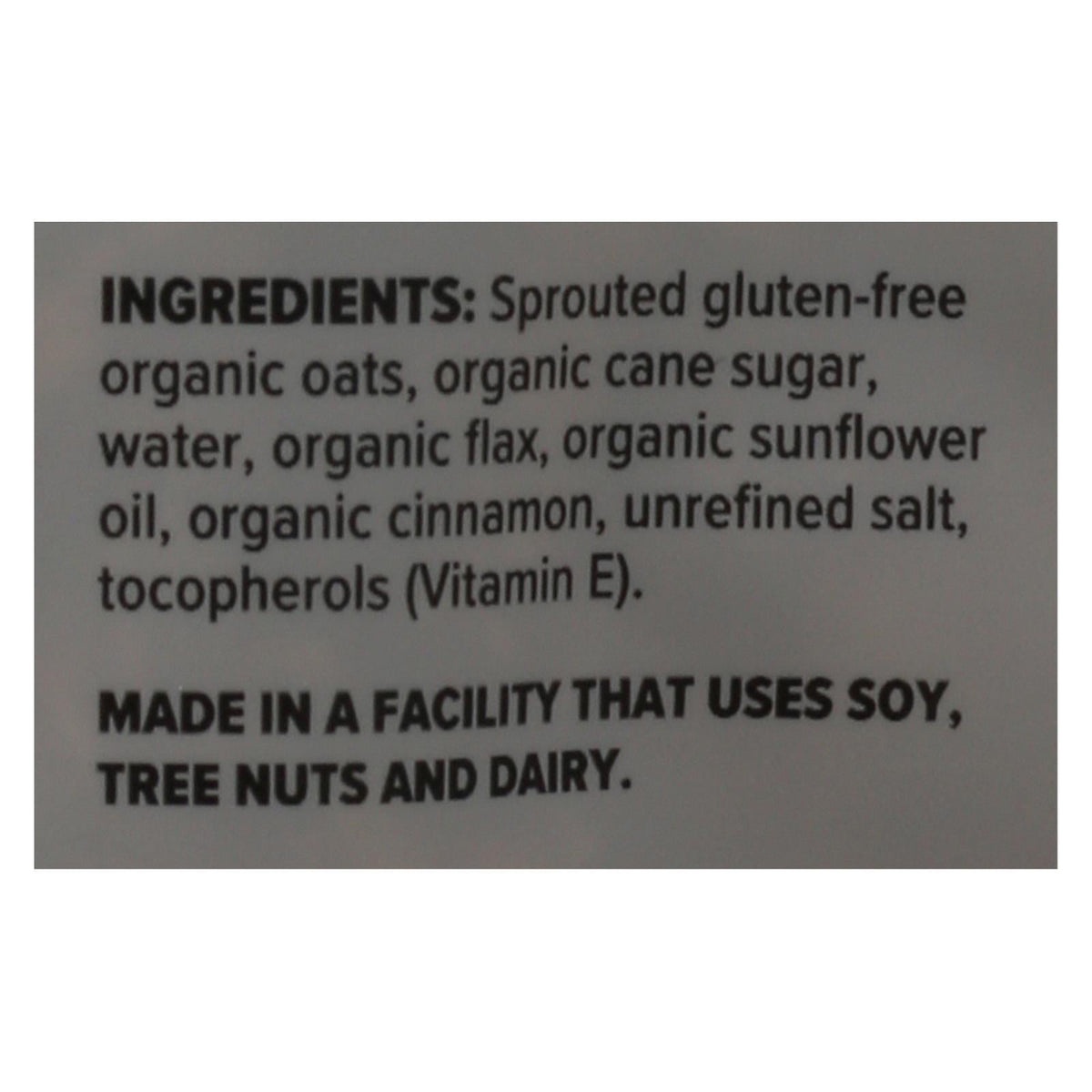 One Degree Organic Foods Sprouted Oat Cinnamon Flax Granola, 11 oz (Case of 6)