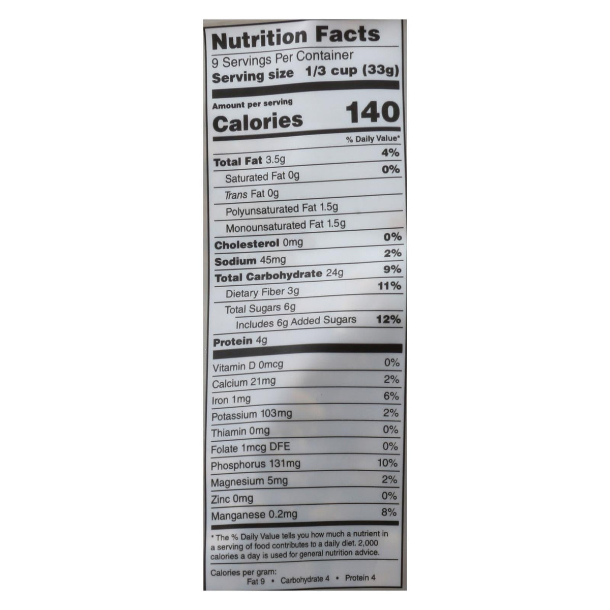 One Degree Organic Foods Sprouted Oat Cinnamon Flax Granola, 11 oz (Case of 6)