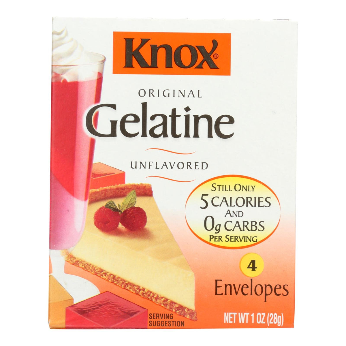 Knox Unflavored Gelatine, 1 oz (Case of 48)