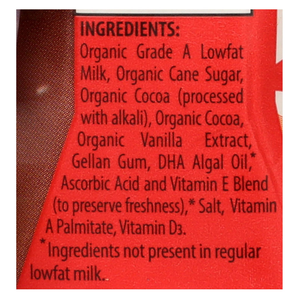 Horizon Organic Dairy Milk (Pack of 3) - Chocolate Lowfat 1% Plus DHA Omega-3, 6/8 Oz