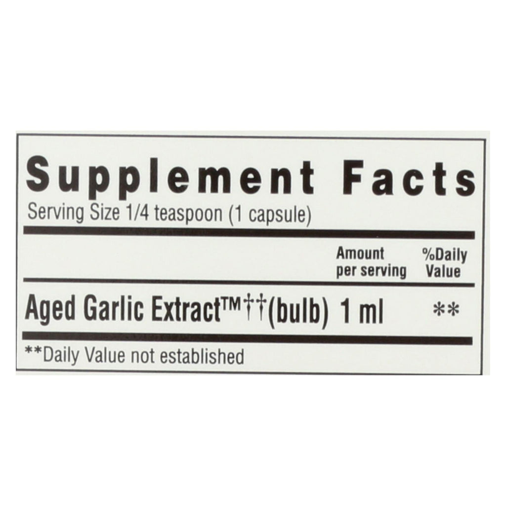 Kyolic Aged Garlic Extract Cardiovascular Liquid (4 Fl Oz)