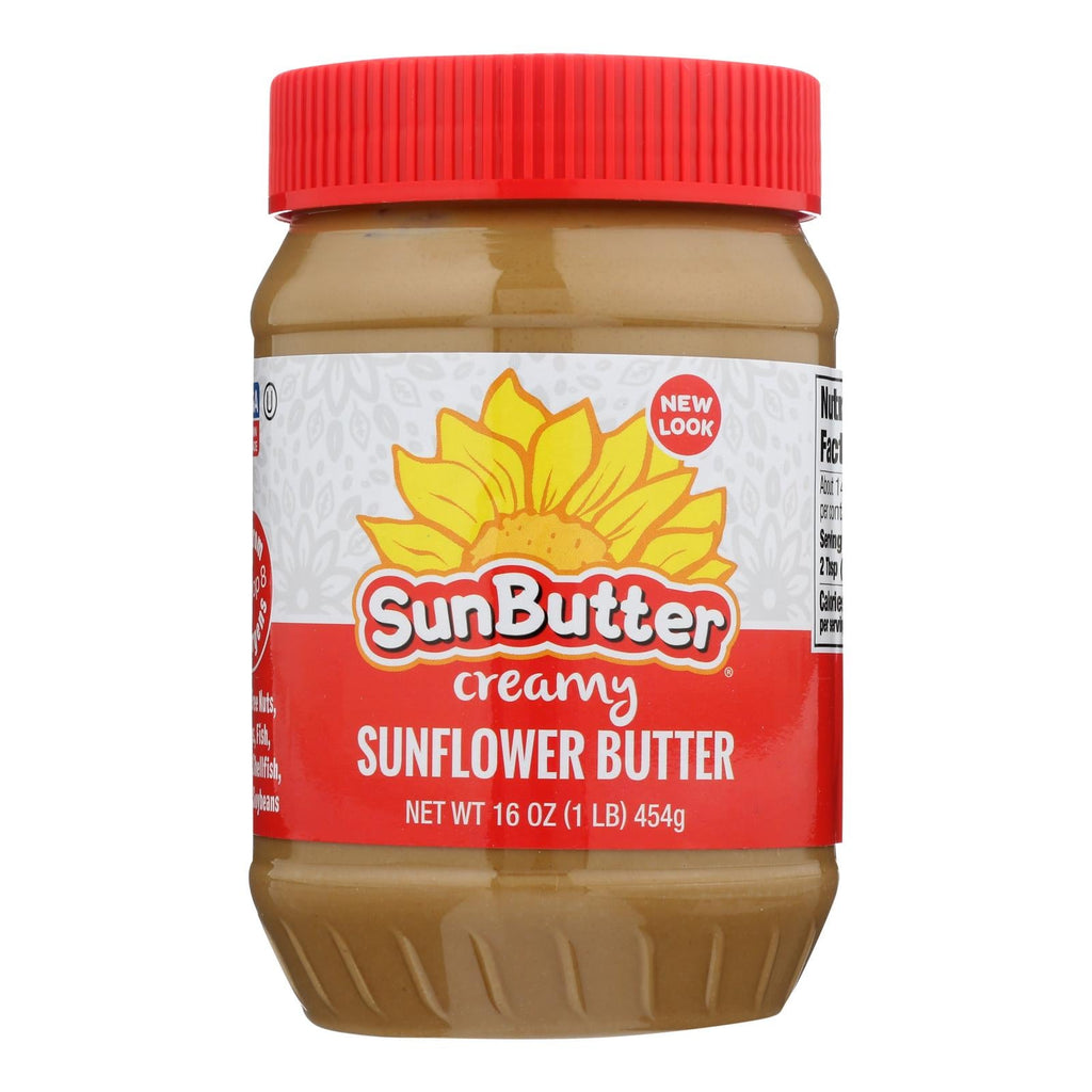 SunButter Creamy Sunflower Butter, 16 oz (Case of 6)