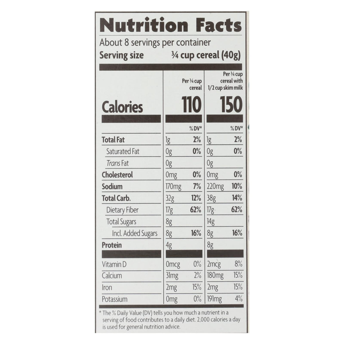 Nature's Path Organic Smart Bran Cereal, 10.6 oz (Case of 12)