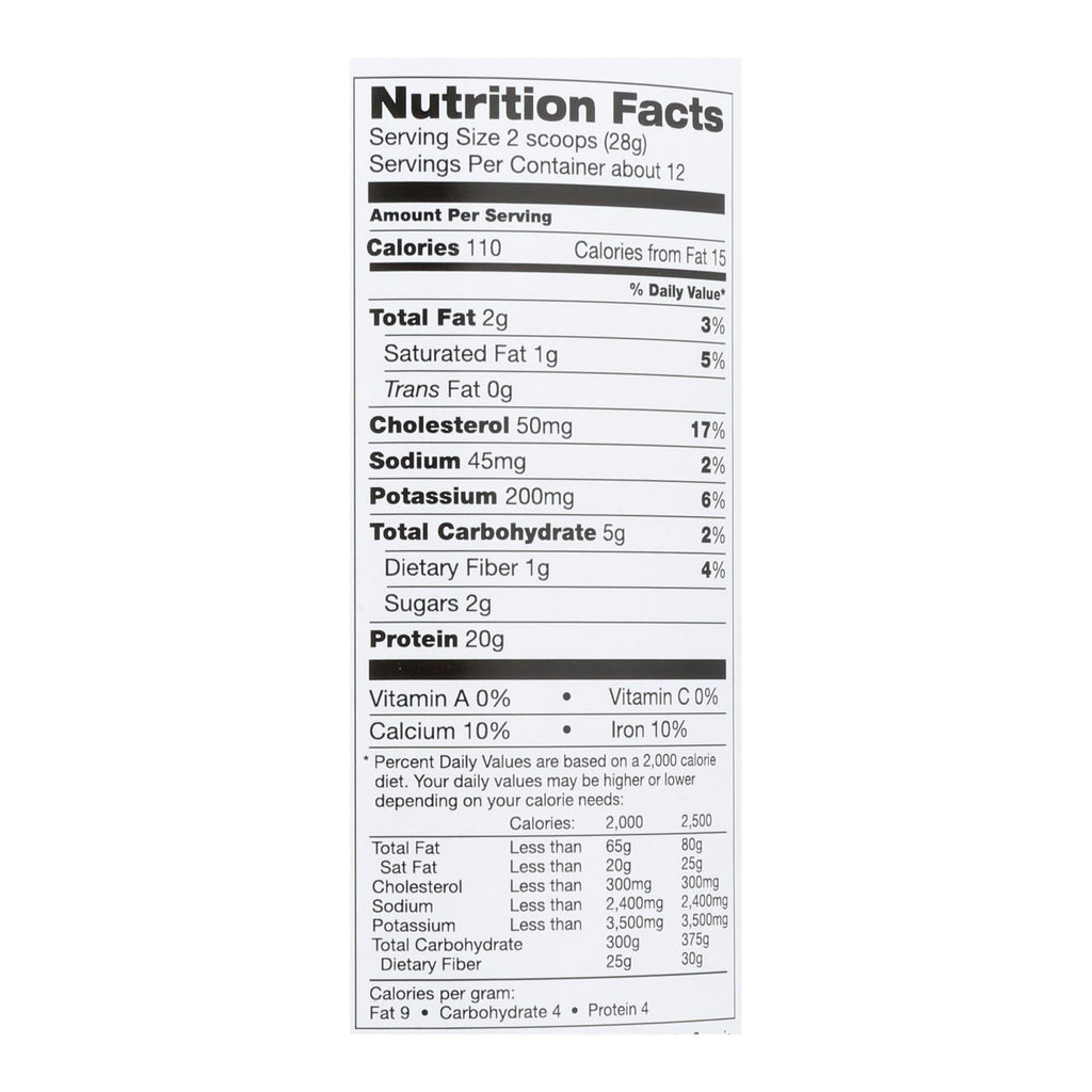Tera's Whey rbGH-Free Fair Trade Dark Chocolate Whey Protein, 12 oz