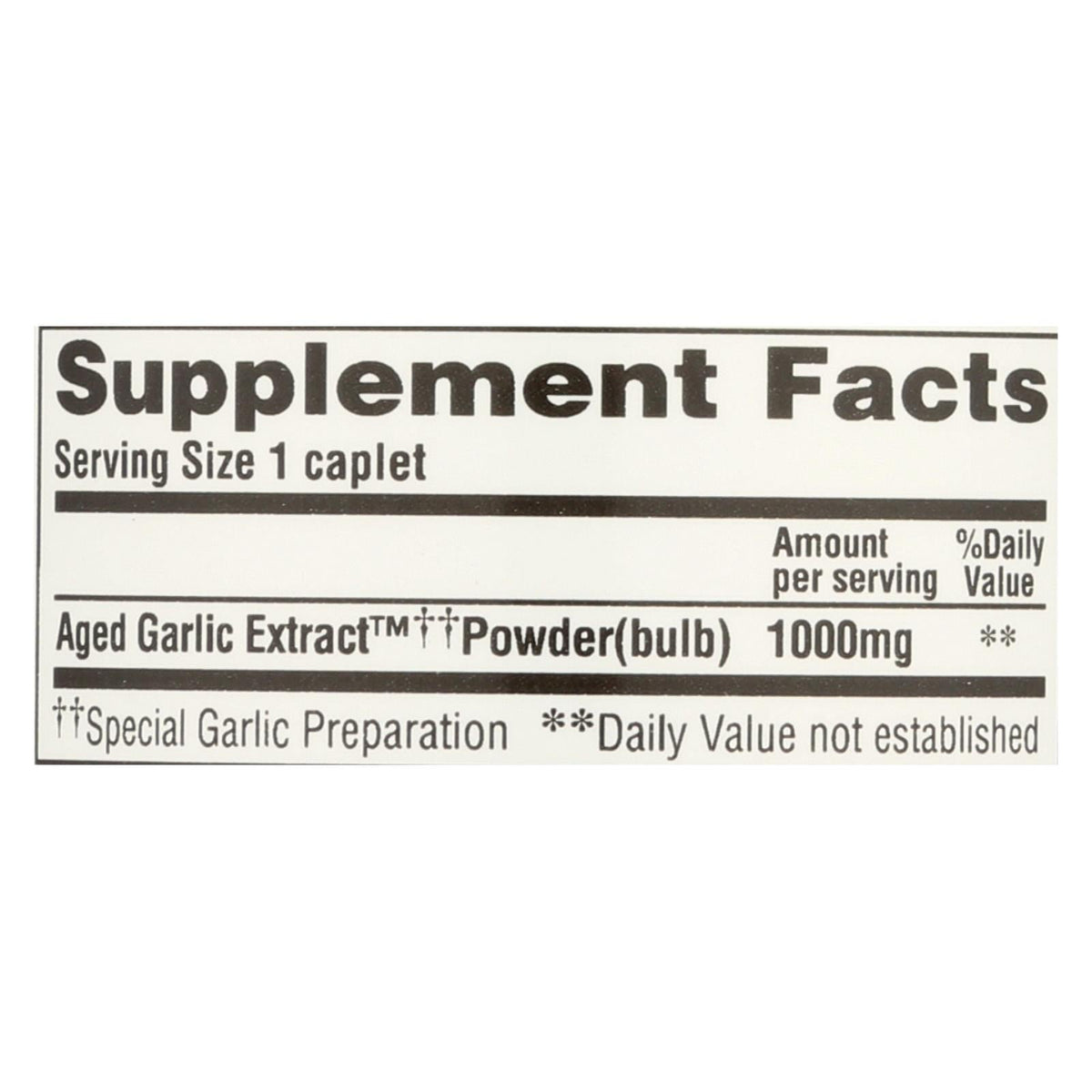 Kyolic Aged Garlic Extract (Pack of 30) Cardiovascular 1000mg Caplets