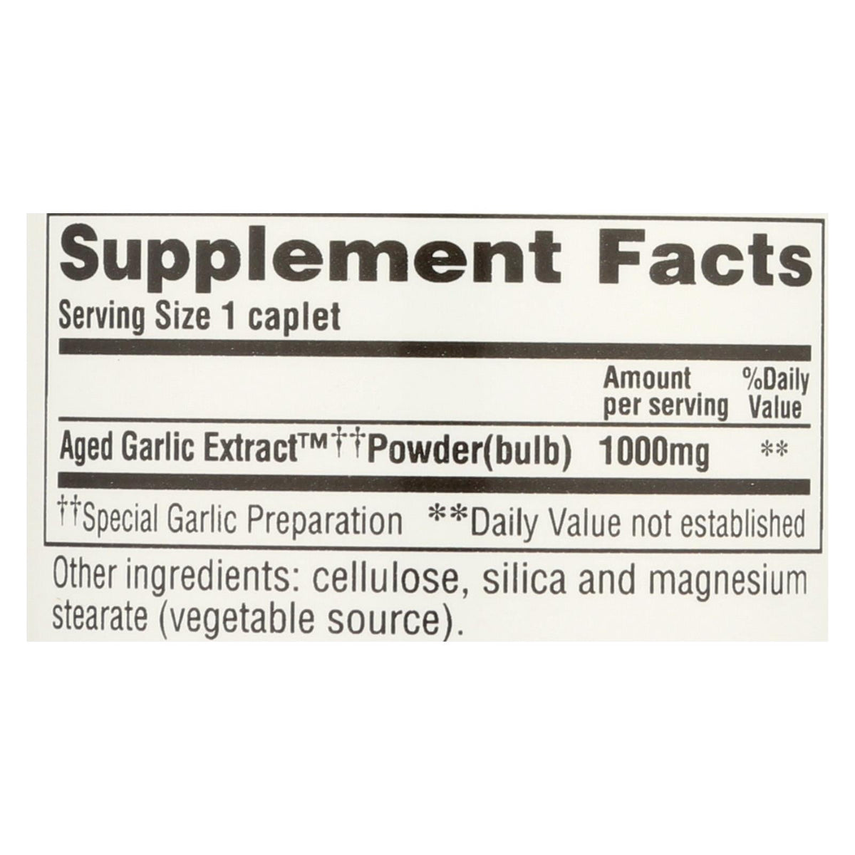 Kyolic Aged Garlic Extract (Pack of 30) Cardiovascular 1000mg Caplets