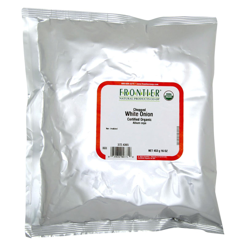 Frontier Co-op Organic Chopped White Onion, 1 lb
