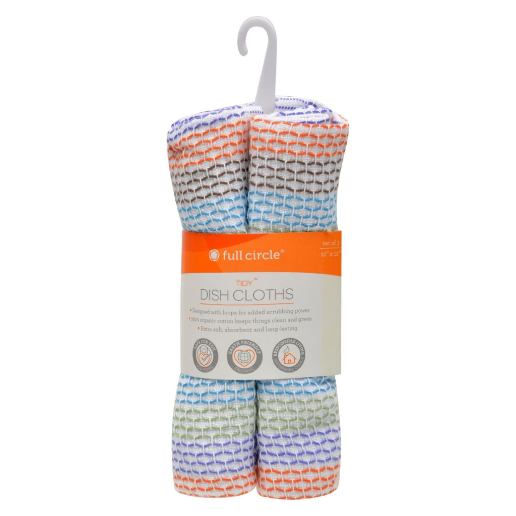 Full Circle Tidy Dish Cloths, 12 x 12 Inch (Case of 36)