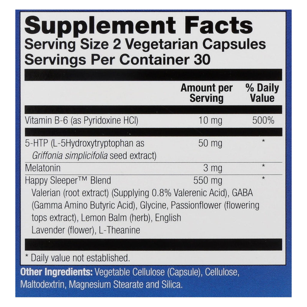 Natural Balance Happy Sleeper, 60 Vegetarian Capsules