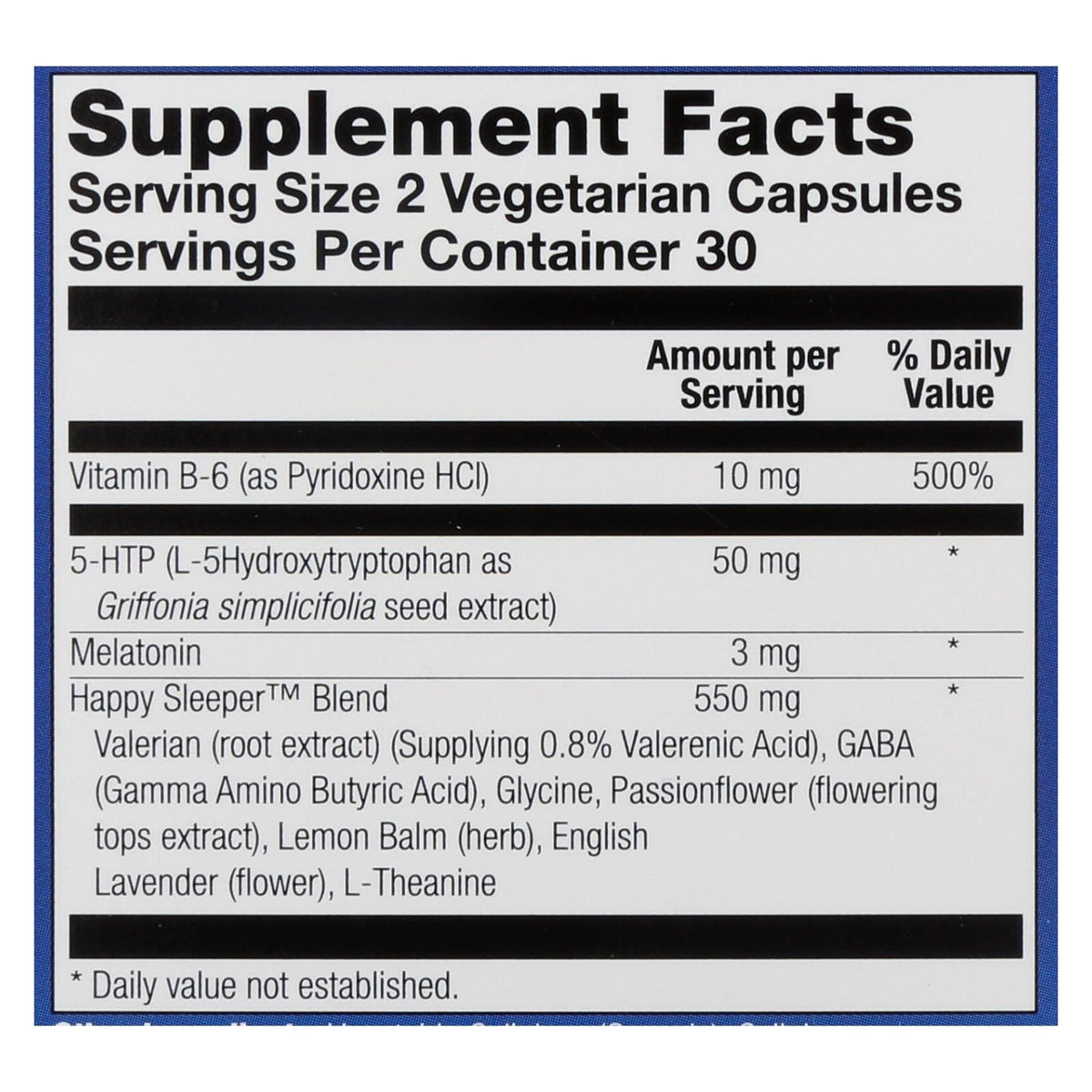 Natural Balance Happy Sleeper, 60 Vegetarian Capsules