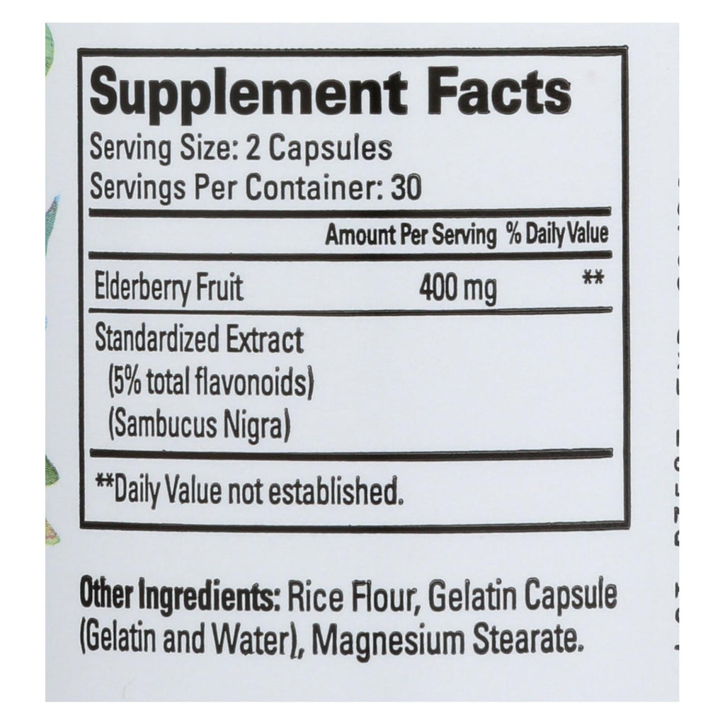 Quantum Health Elderberry Extract, 400 mg, 60 Capsules