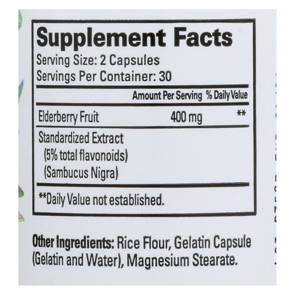 Quantum Health Elderberry Extract, 400 mg, 60 Capsules
