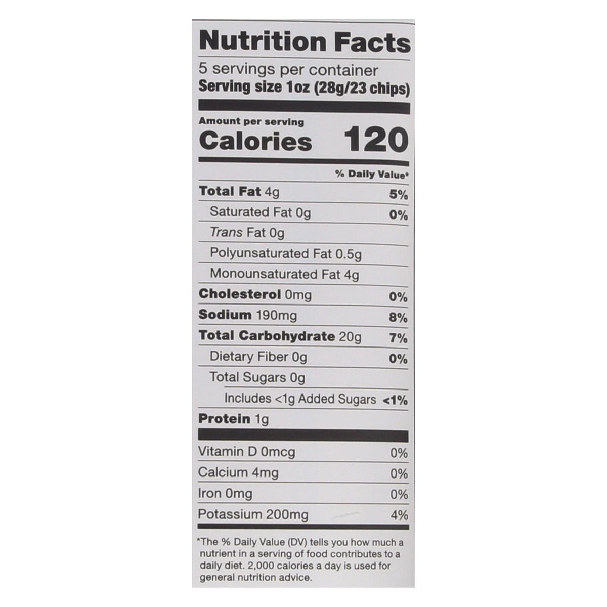 Popchips Potato Chips, Sea Salt, 5 oz (Case of 12)