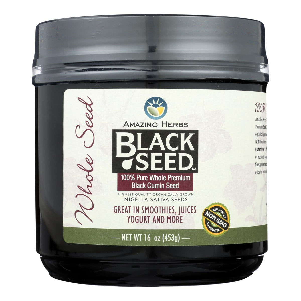 Amazing Herbs Whole Black Seed, 16 oz