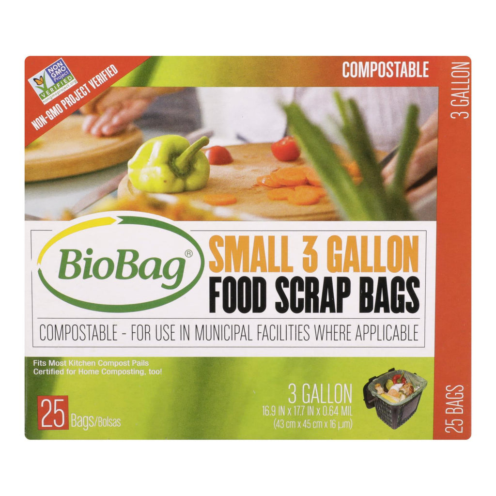 Biobag Compost/Waste Bags (Pack of 12 - 25 Count) - 3 Gallon