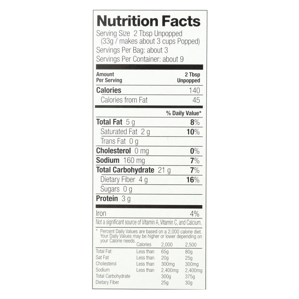 Black Jewell Microwave Popcorn, Natural, 10.5 oz (Case of 6)