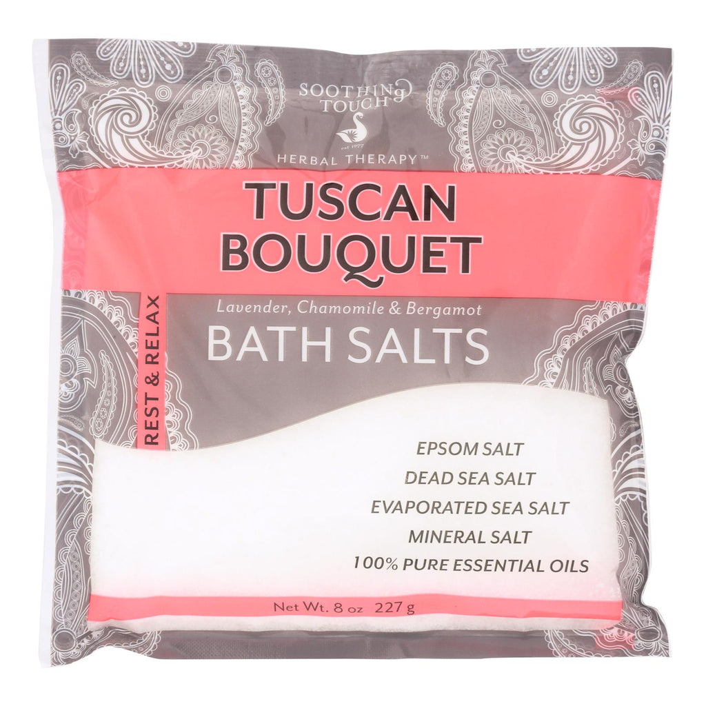 Soothing Touch Bath Salts, Tuscan Bouquet, 8 oz (Case of 6)