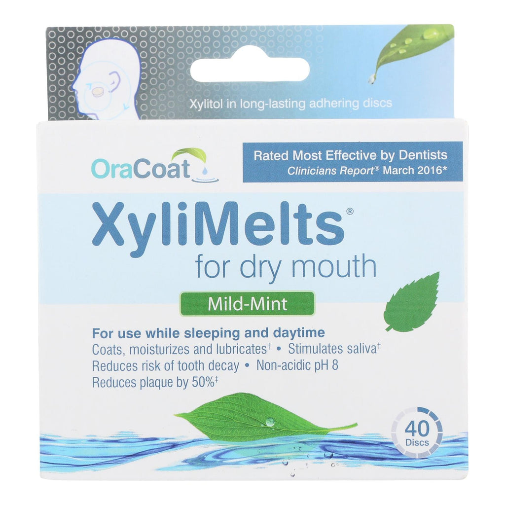 OraCoat XyliMelts for Dry Mouth, Regular, 40 ct
