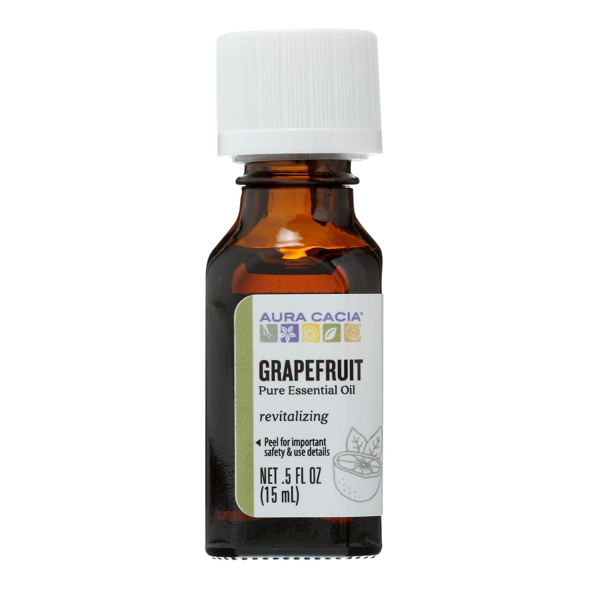 Aura Cacia Grapefruit Essential Oil, 0.5 fl oz