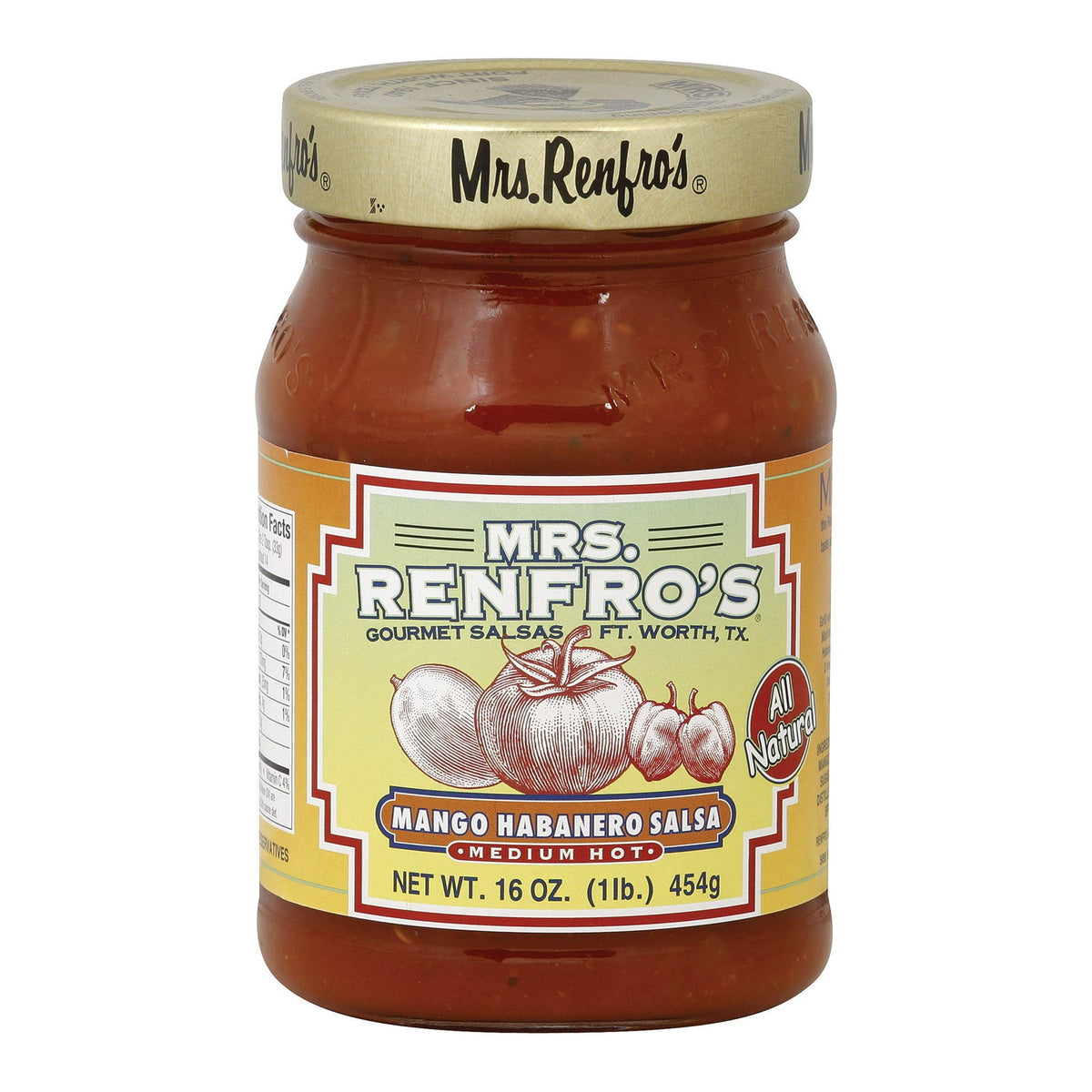 Mrs. Renfro's Mango Habanero Salsa, 16 oz (Case of 6)