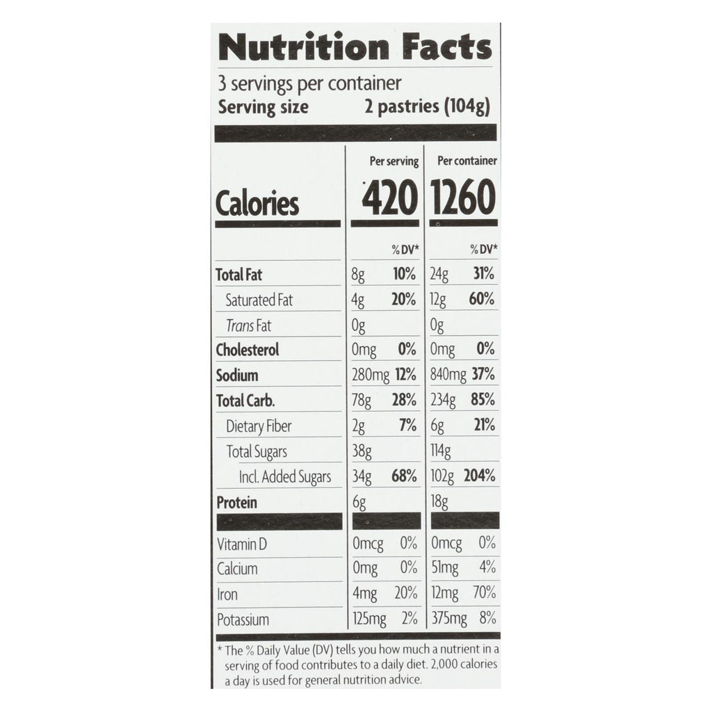 Nature's Path Organic Frosted Berry Strawberry Toaster Pastries, 11 oz (Case of 12)