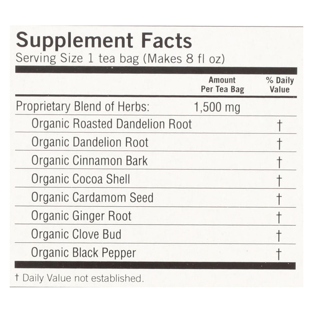 Yogi Organic Roasted Dandelion Spice Detox Tea, 16 ct