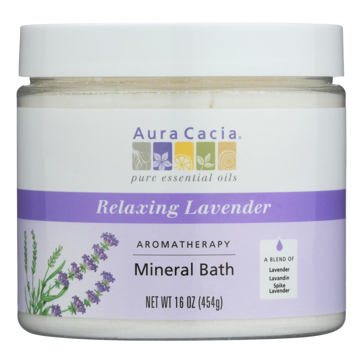 Aura Cacia Aromatherapy Mineral Bath Lavender Harvest (Pack of 16 Oz.)