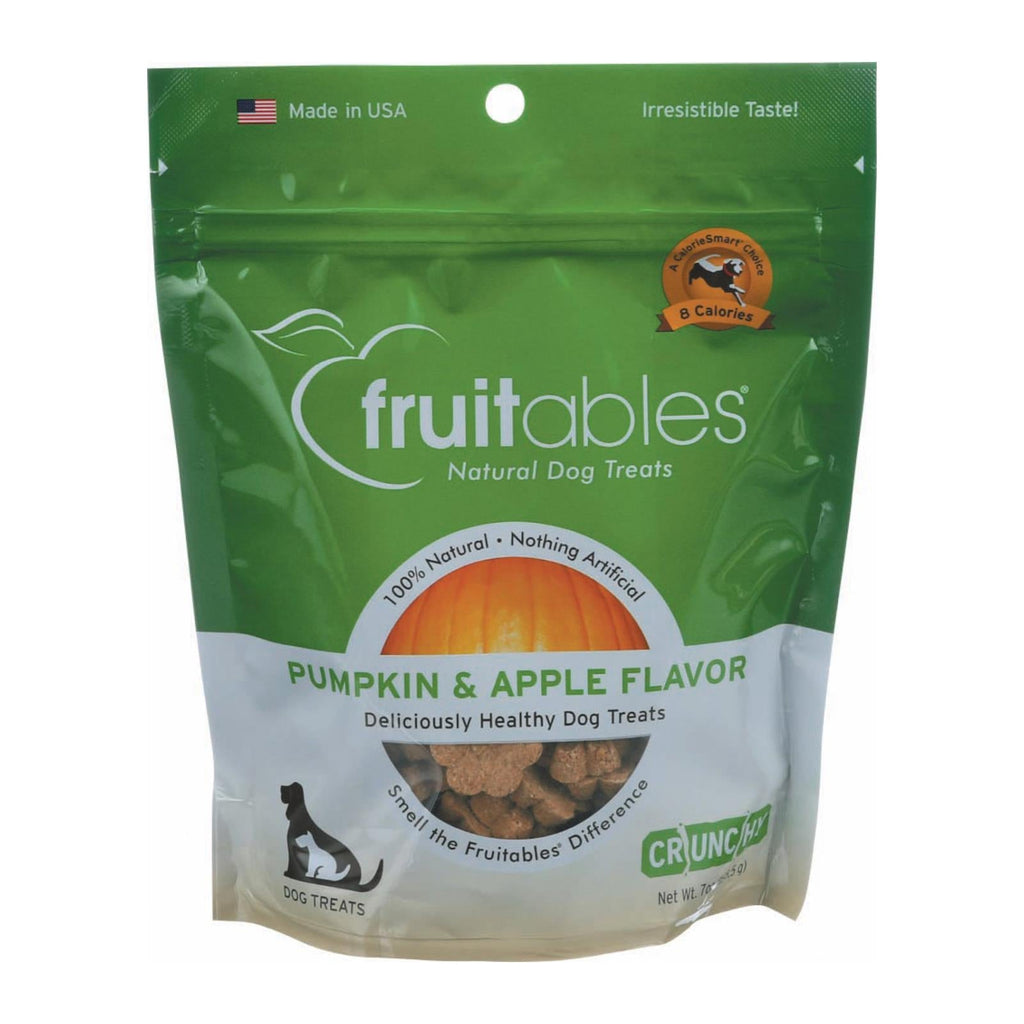 Fruitables Dog Treats, Pumpkin & Apple, 7 oz (Case of 8)