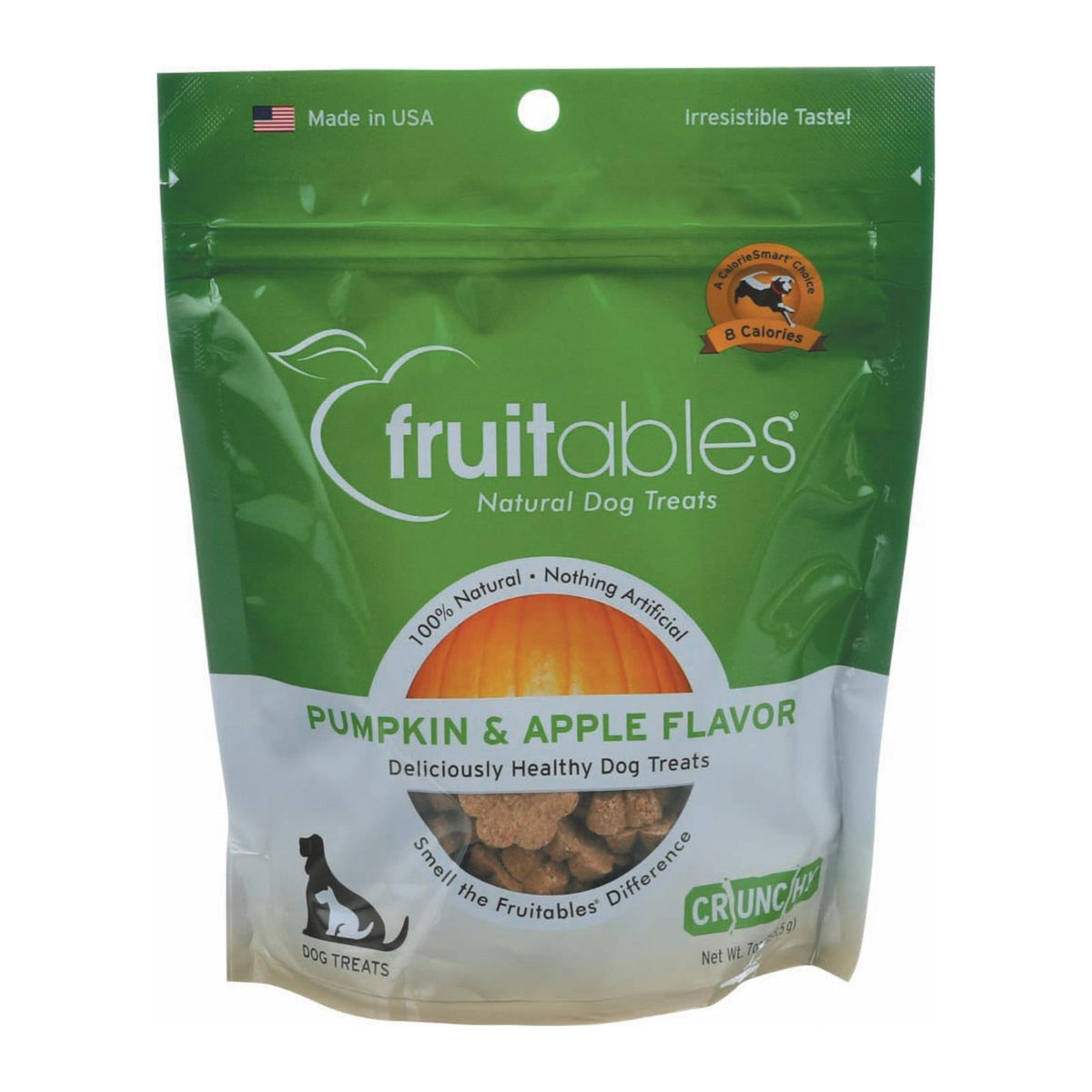 Fruitables Dog Treats, Pumpkin & Apple, 7 oz (Case of 8)
