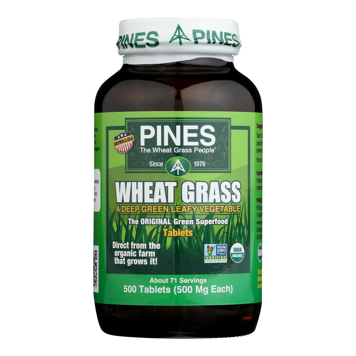 Pines International Wheatgrass 500mg - 500 Tablets