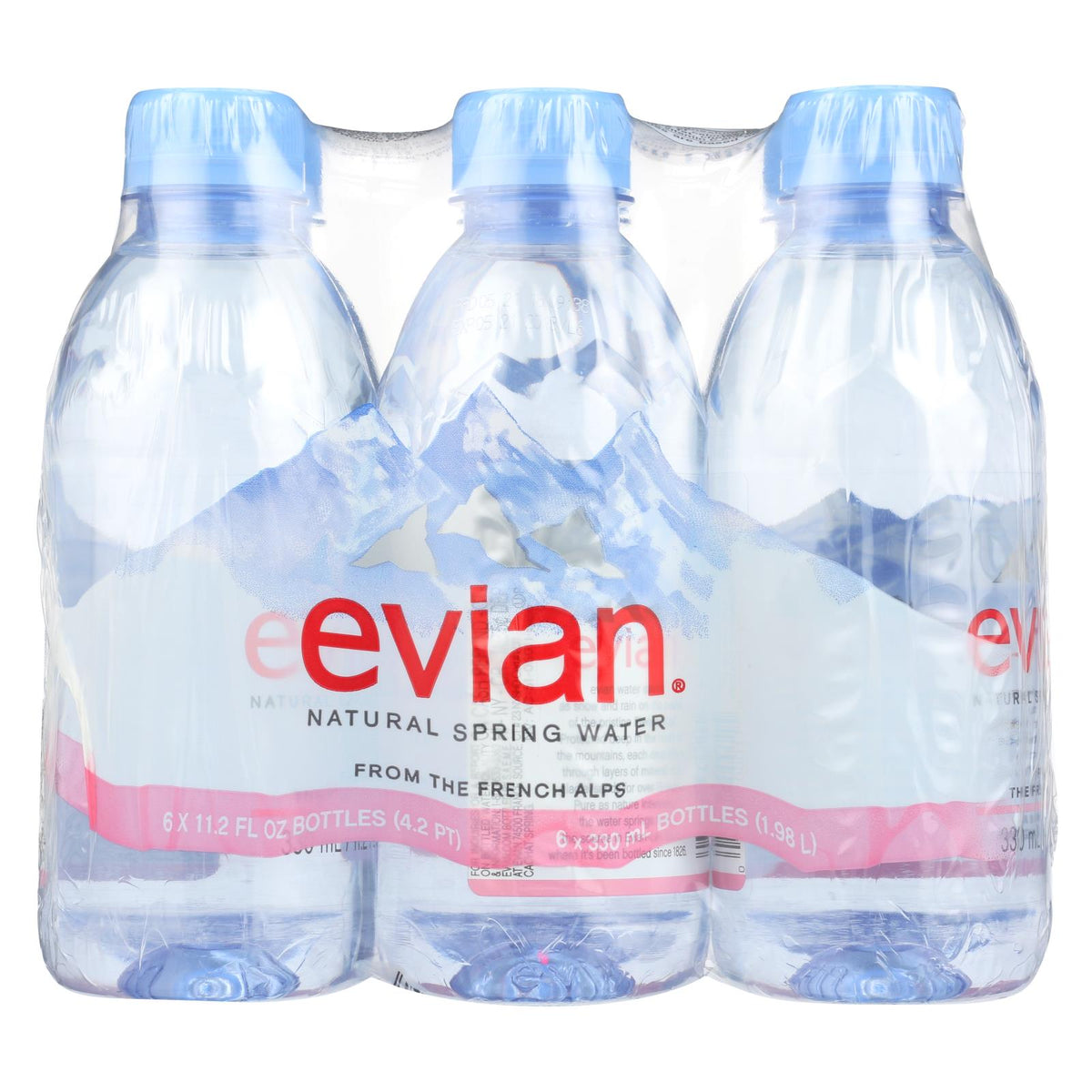 Evian Natural Spring Water (Pack of 4 - 6/11.2fl Oz.)