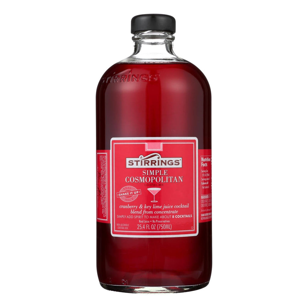 Stirrings Cosmopolitan Cocktail Mixer (Pack of 6 - 750 mL)