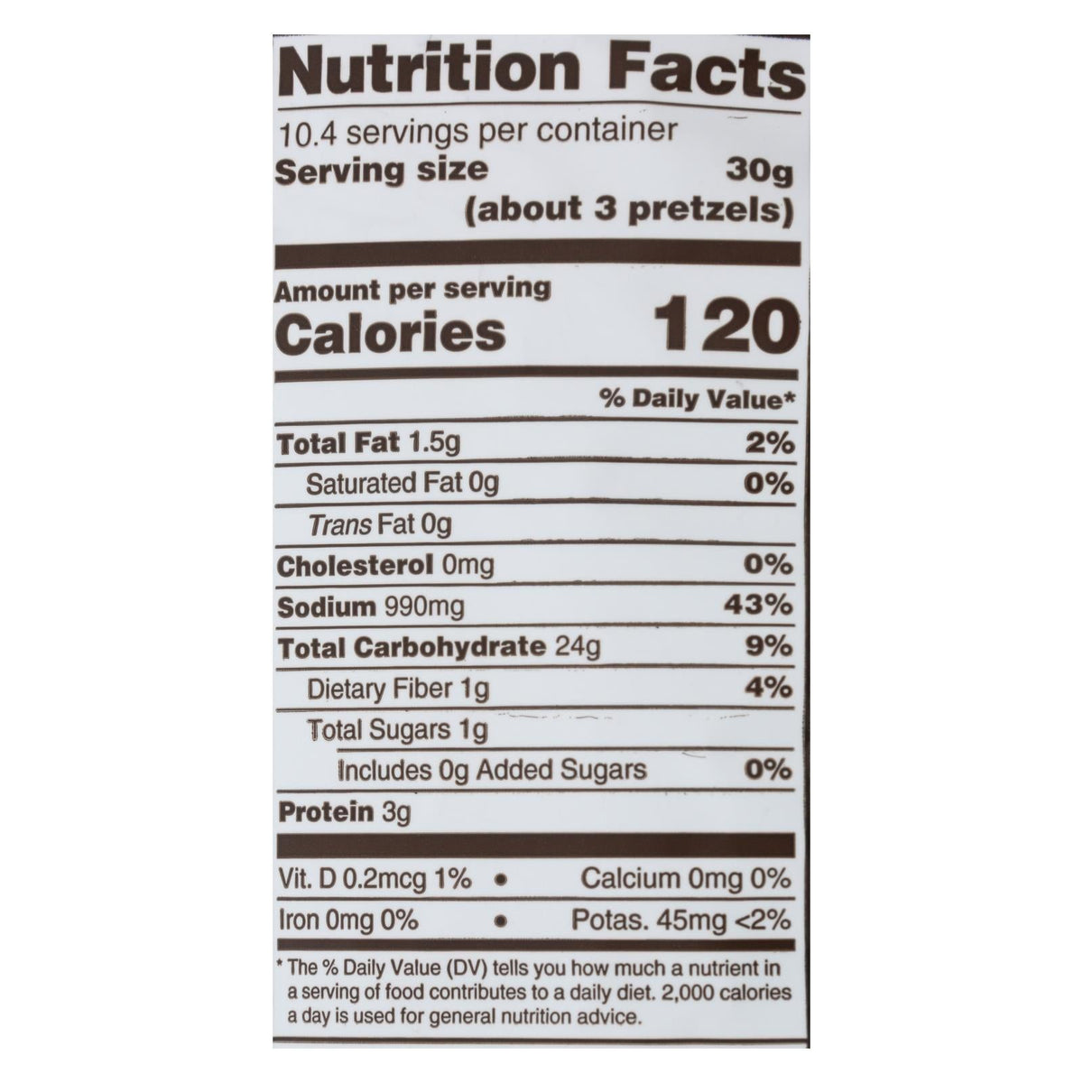 Unique Pretzels Extra Salt Splits, 11 oz (Case of 12)
