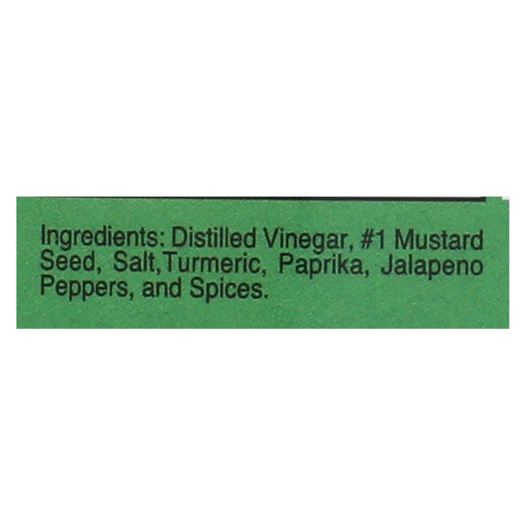 Woeber's Sandwich Pal Mustard, Jalapeno, 16 oz (Case of 6)