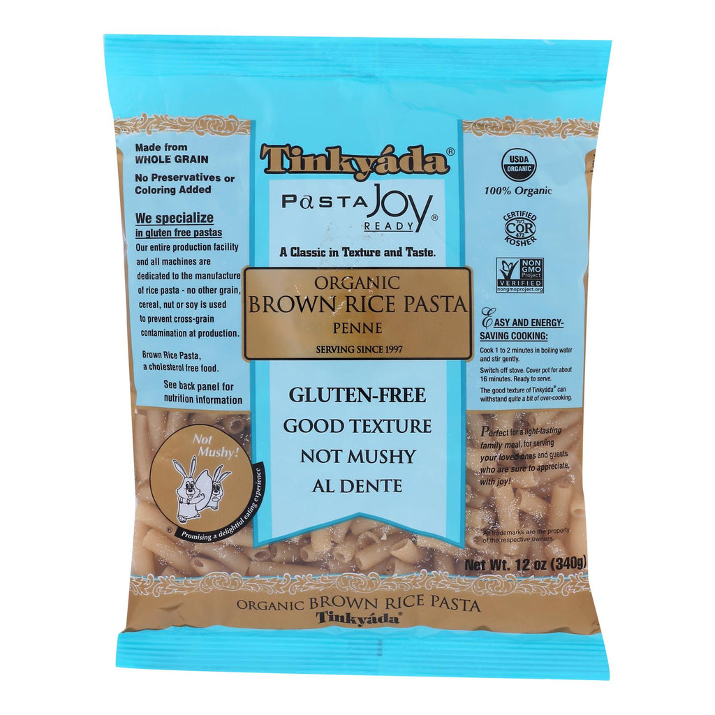 Tinkyada Organic Brown Rice Penne, 12 oz (Case of 12)