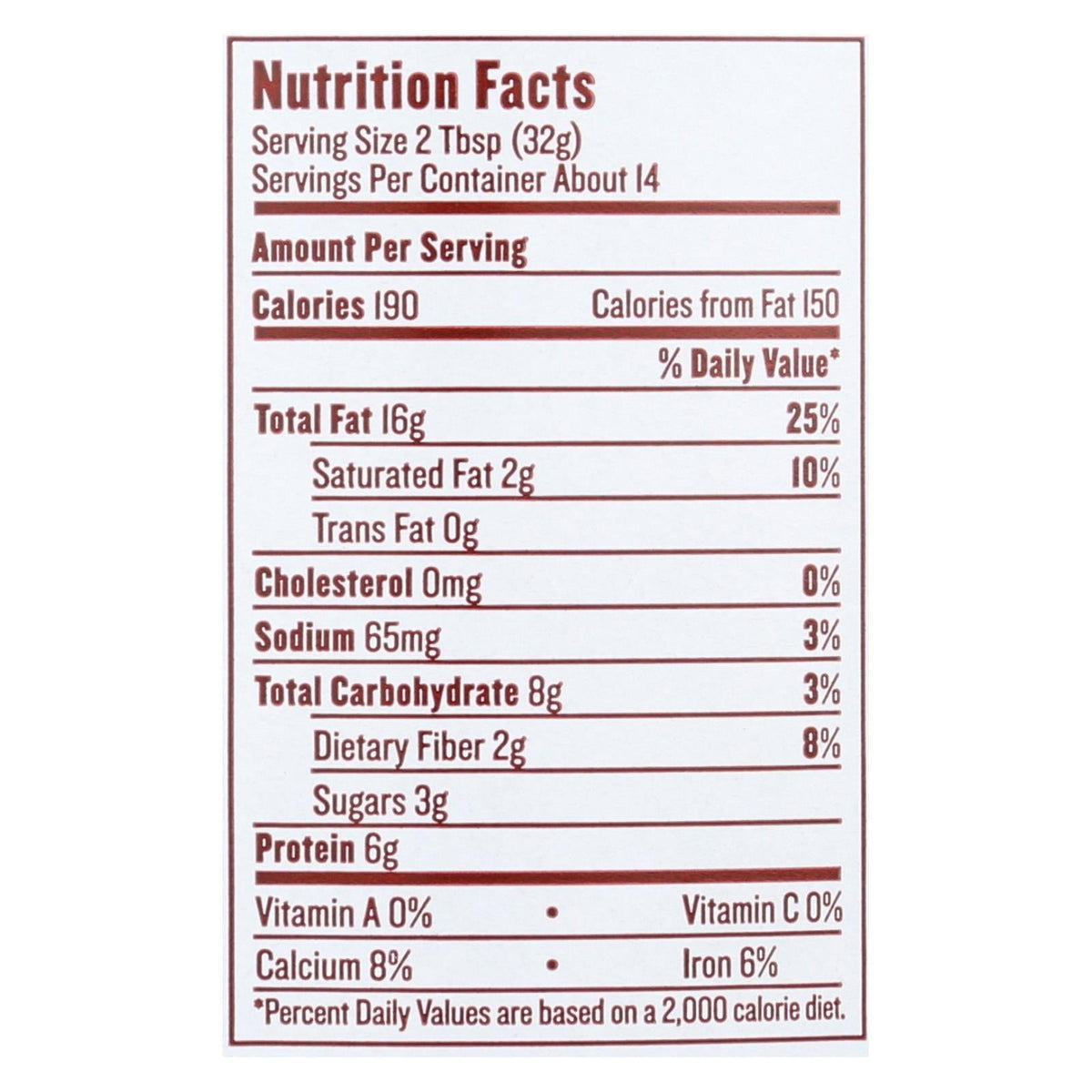 Justin's Nut Butter Almond (Pack of 6) - 16 Oz.