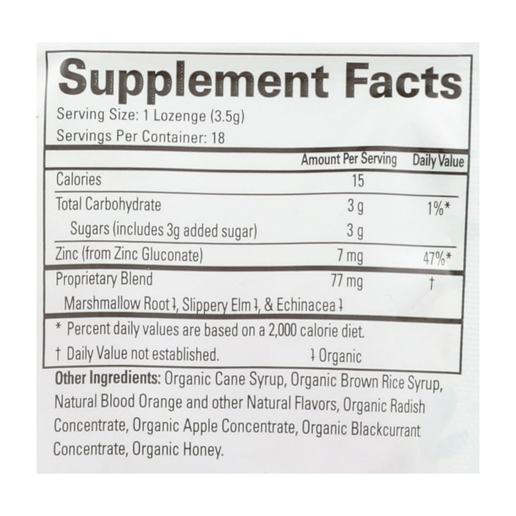 Quantum Health Thera-Zinc Lozenges, Blood Orange, 18 ct