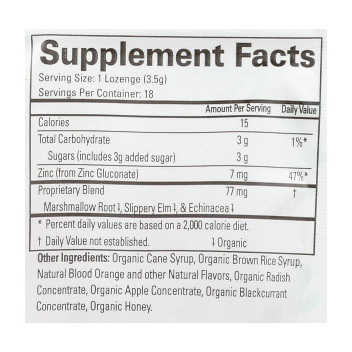 Quantum Health Thera-Zinc Lozenges, Blood Orange, 18 ct