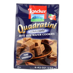 Loacker Quadratini Bite Size Chocolate Wafer Cookies (Pack of 6 - 8.82 Oz.)