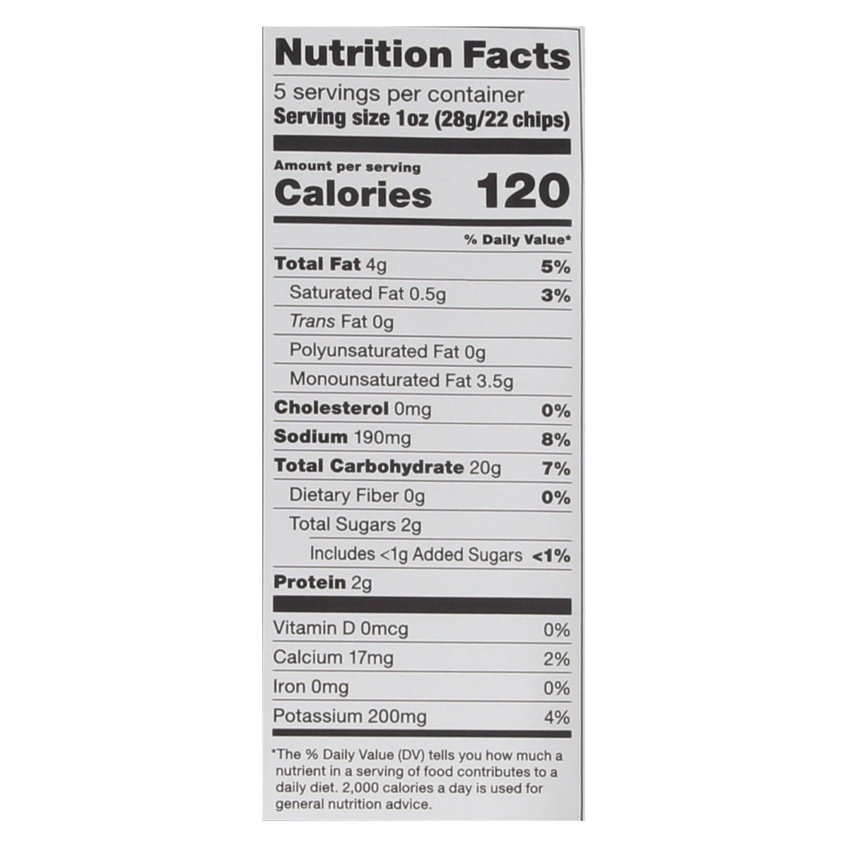 Popchips Potato Chips, Sour Cream & Onion, 5 oz (Case of 12)