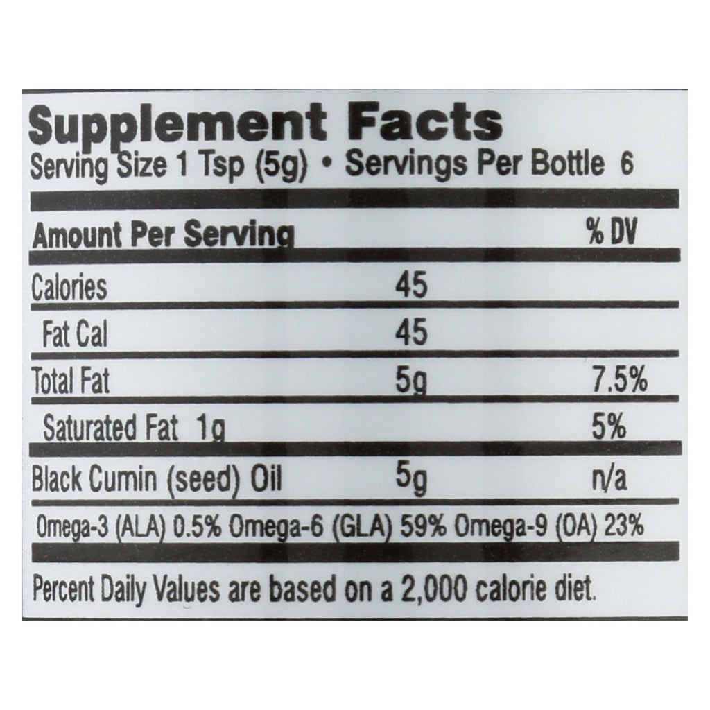 Premium Cold-Pressed Black Seed Oil (1 Fl Oz)