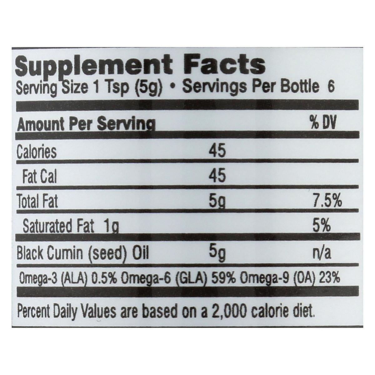 Premium Cold-Pressed Black Seed Oil (1 Fl Oz)