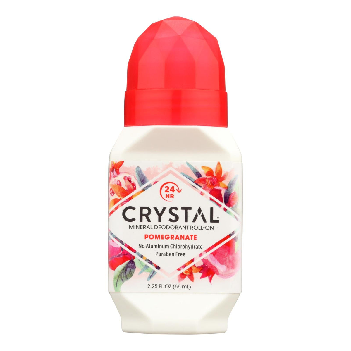 Crystal Essence Mineral Deodorant Roll-On, Pomegranate, 2.25 fl oz