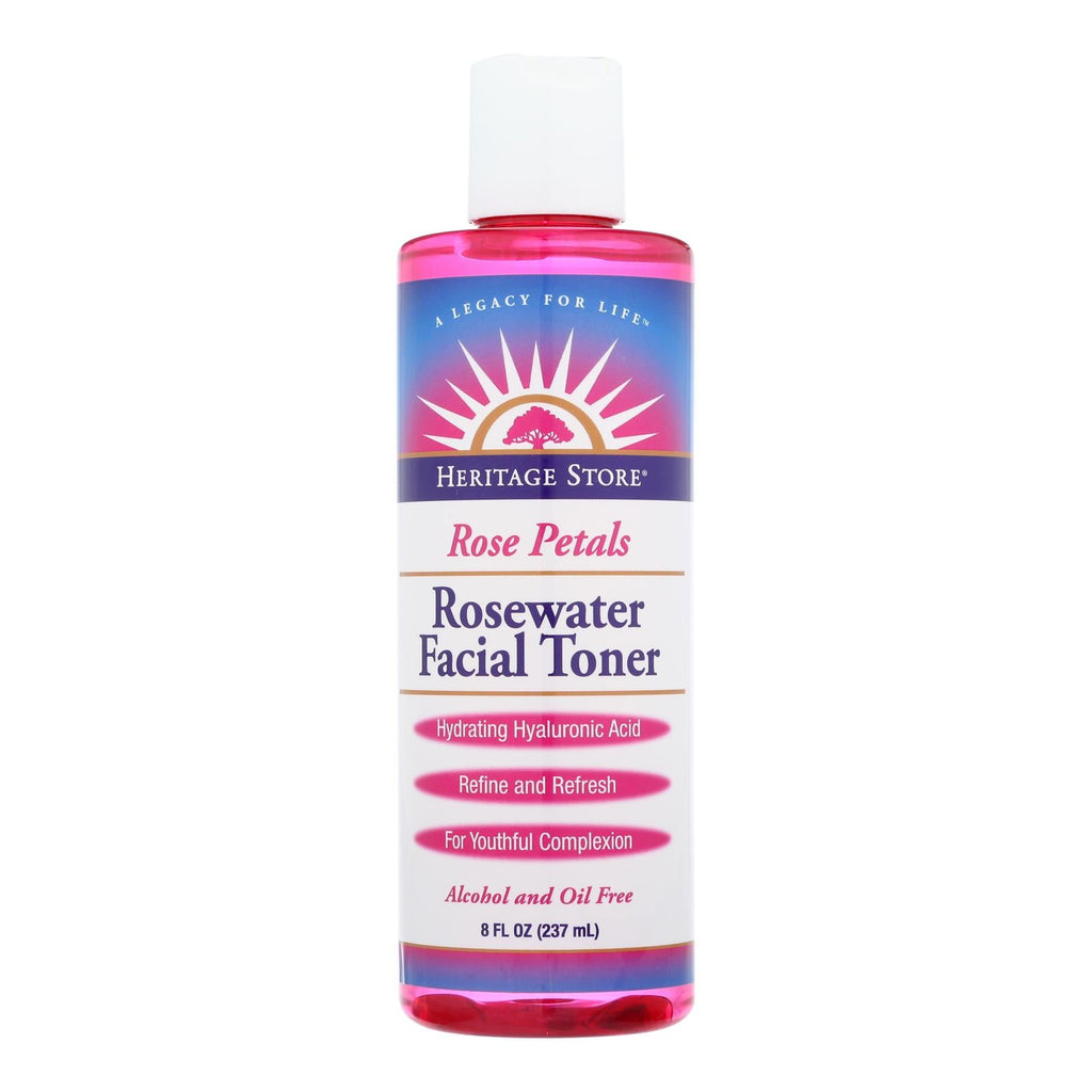 Heritage Store Rosewater Facial Toner, 8 oz