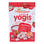 Happy Baby Happy Yogis Organic Superfoods Yogurt and Fruit Snacks Strawberry (Pack of 8 - 1 Oz)