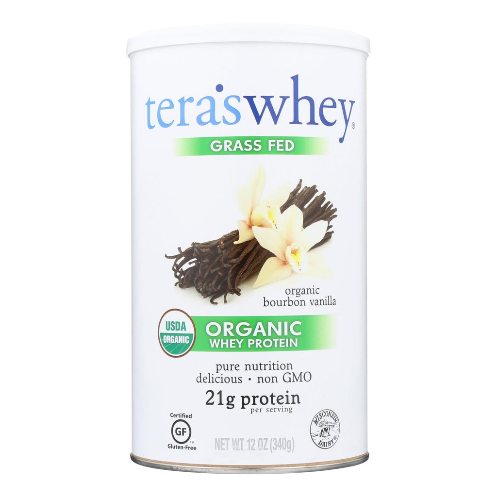 Tera's Whey Organic Whey Protein Powder, Bourbon Vanilla, 12 oz