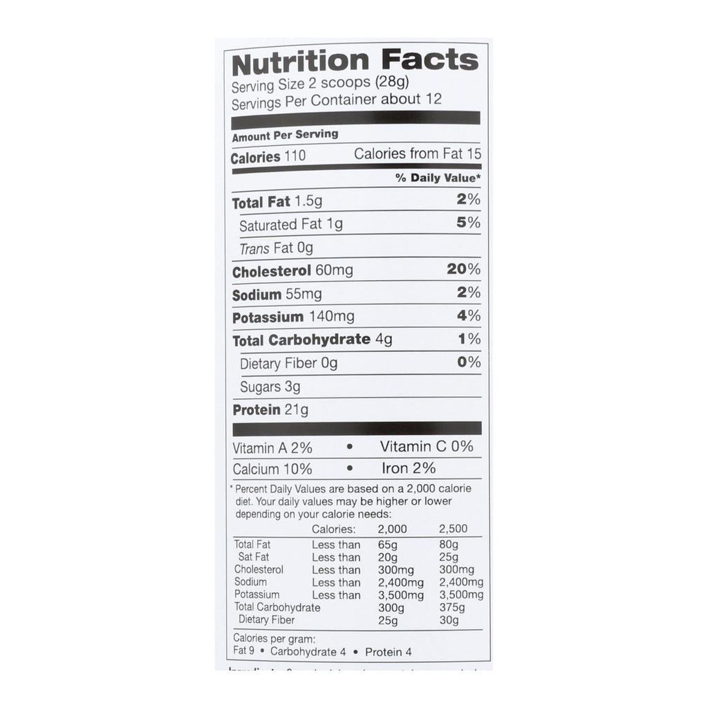 Tera's Whey Organic Whey Protein Powder, Bourbon Vanilla, 12 oz
