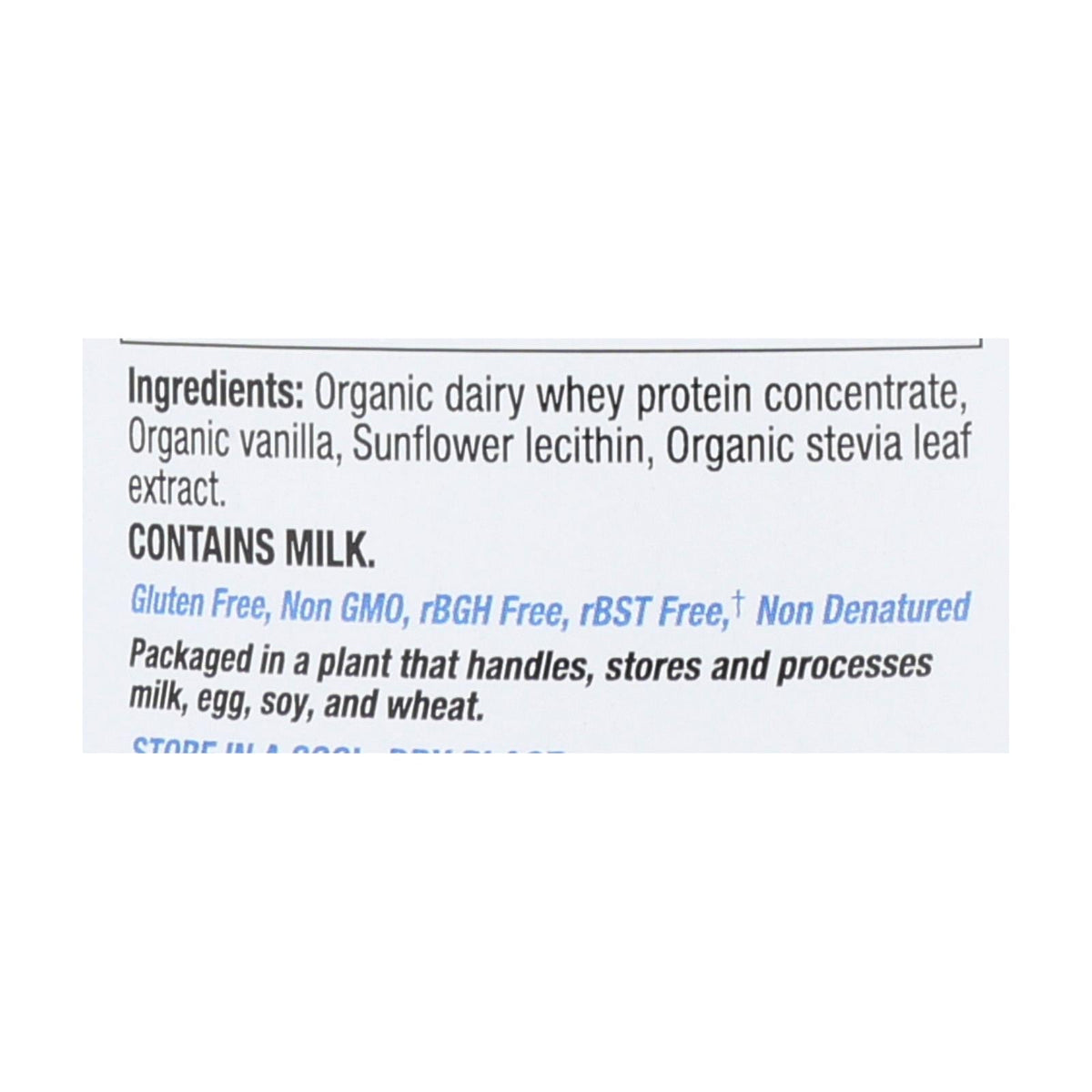Tera's Whey Organic Whey Protein Powder, Bourbon Vanilla, 12 oz