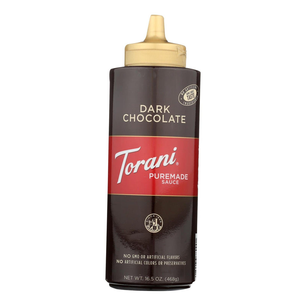 Torani Dark Chocolate Sauce, 16.5 oz (Case of 4)