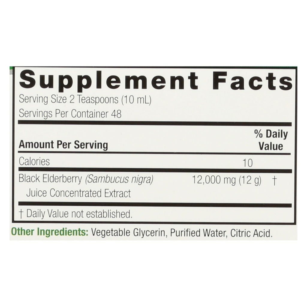 Nature's Answer Sambucus Original, Family Size, 16 oz